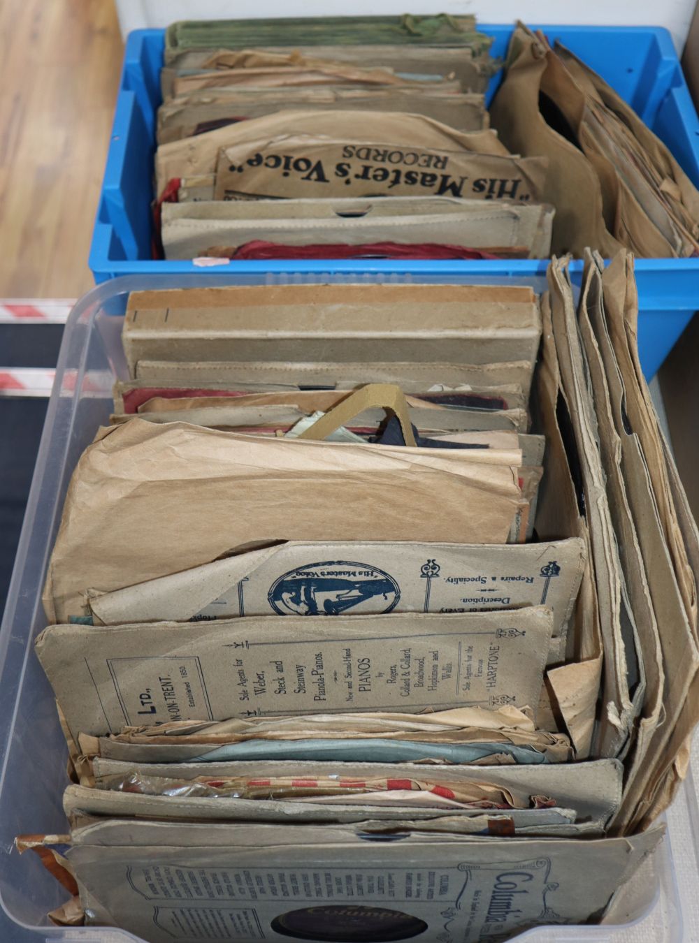 A large quantity of collectible jazz 78s including Django Rheinhart Benny Goodman Humphrey Lyttleton etc